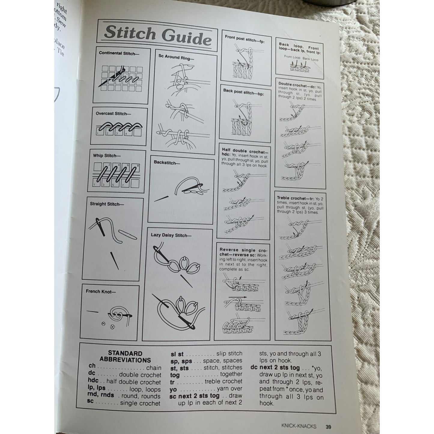 Knick-Knacks Crochet Cross Stitch Design Book