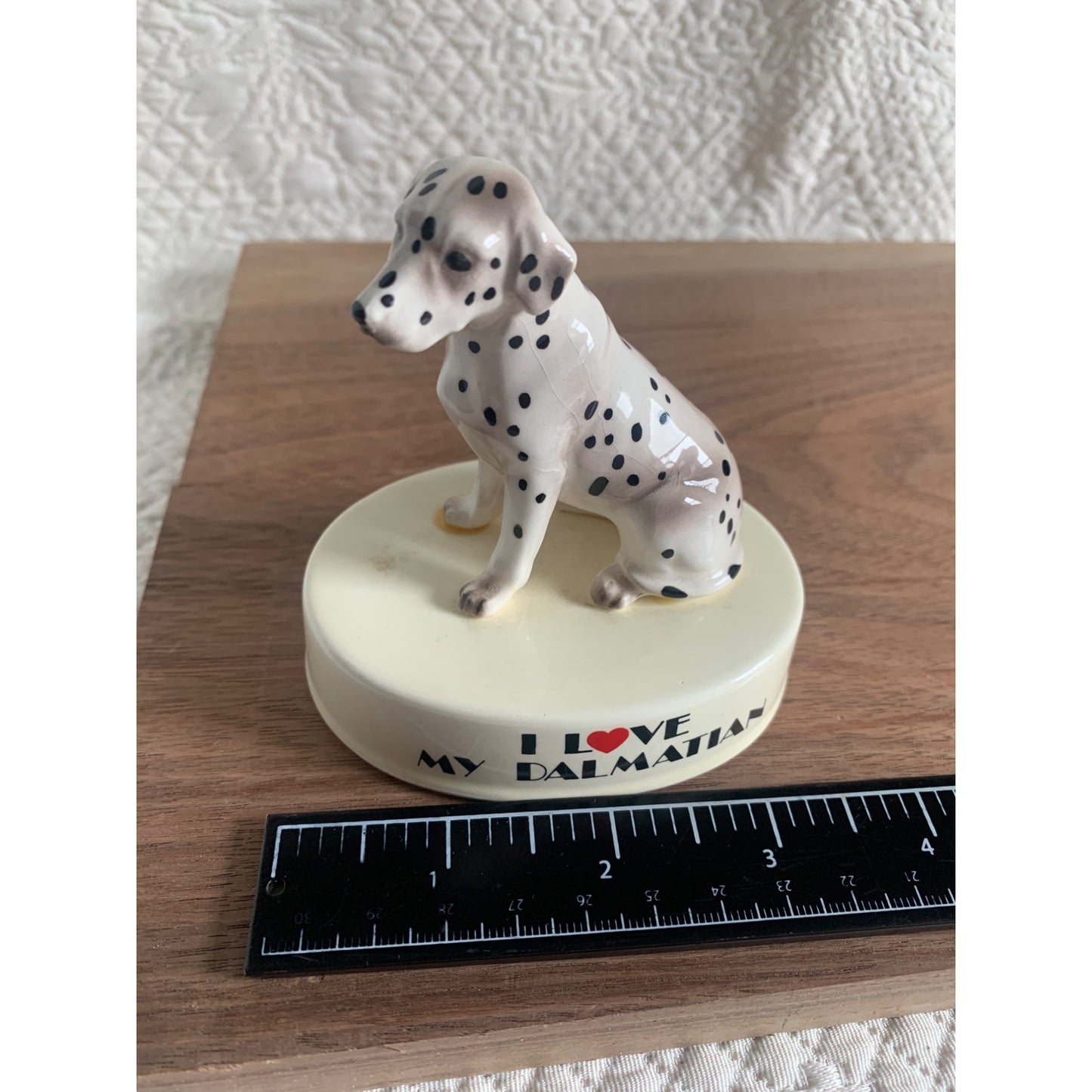 Vintage I Love My Dalmatian on a White Base by George Good Japan