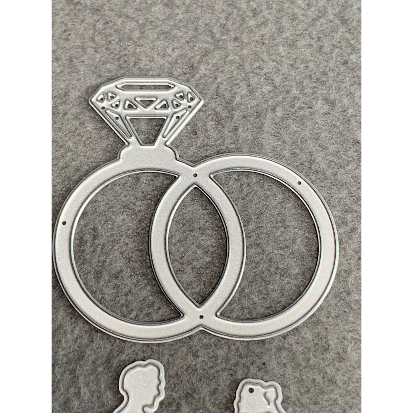 Wedding Rings & Couple Die Cuts For Scrapbooking Card Making Wedding Decor