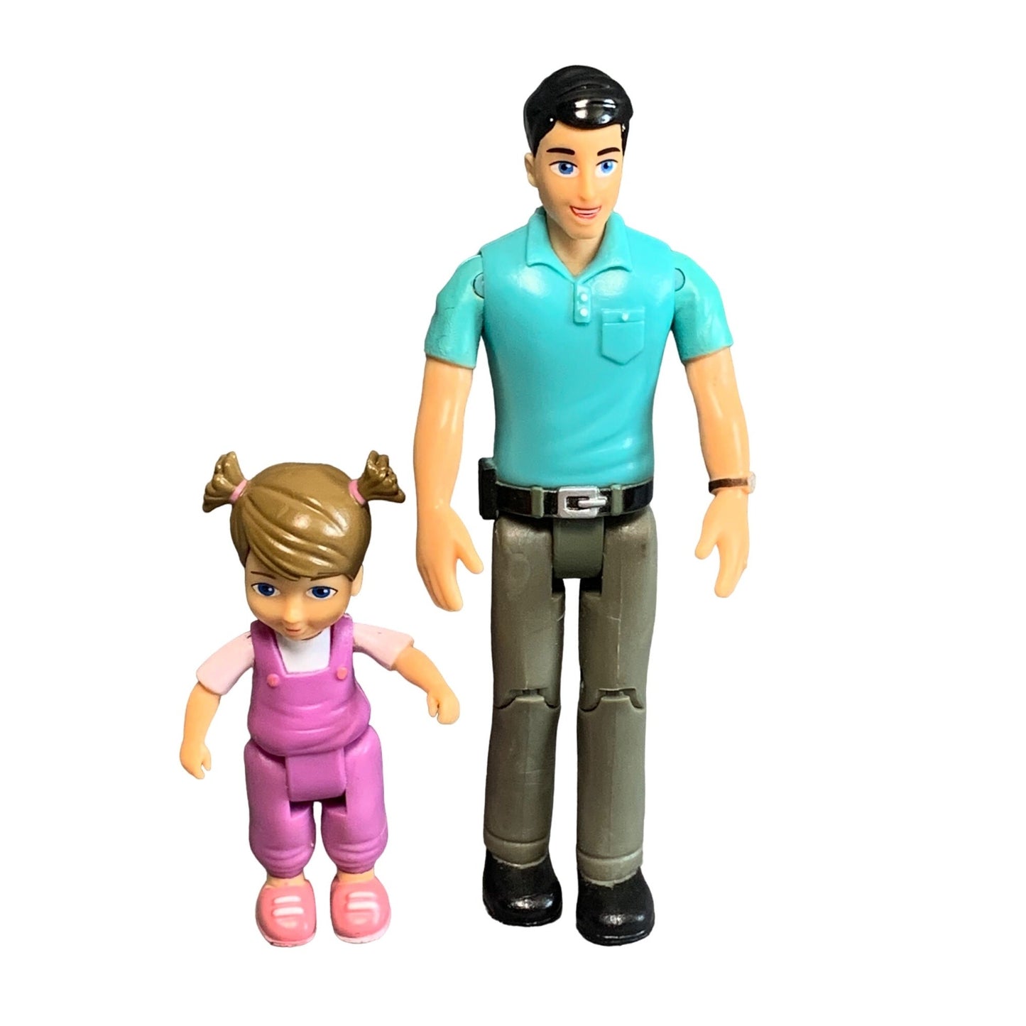 Beverly Hills Sweet Lil Dad and Sister Dolls Figures Dollhouse