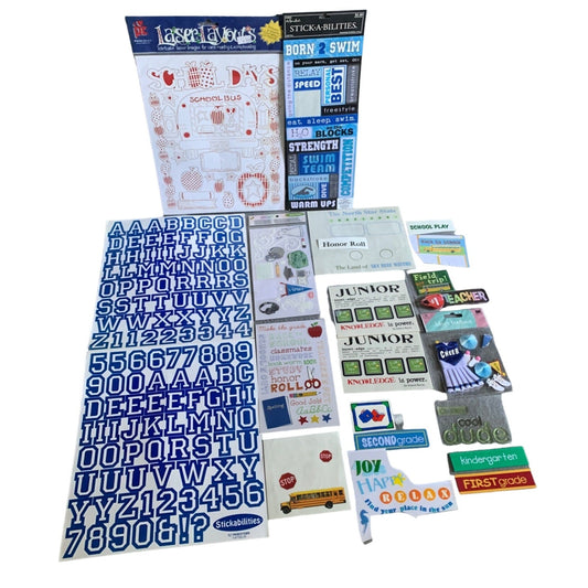 School & Scrapbook Sticker Bundle