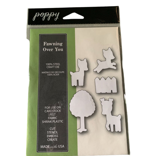 Poppystamps Fawning Over You Style 1232 Steel Craft Die Set