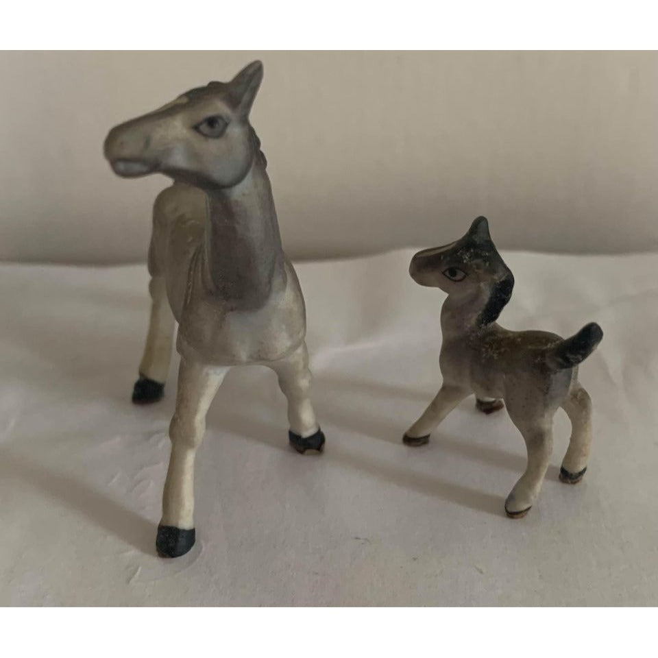 Vintage Horse and Foal Bone China Figure Set