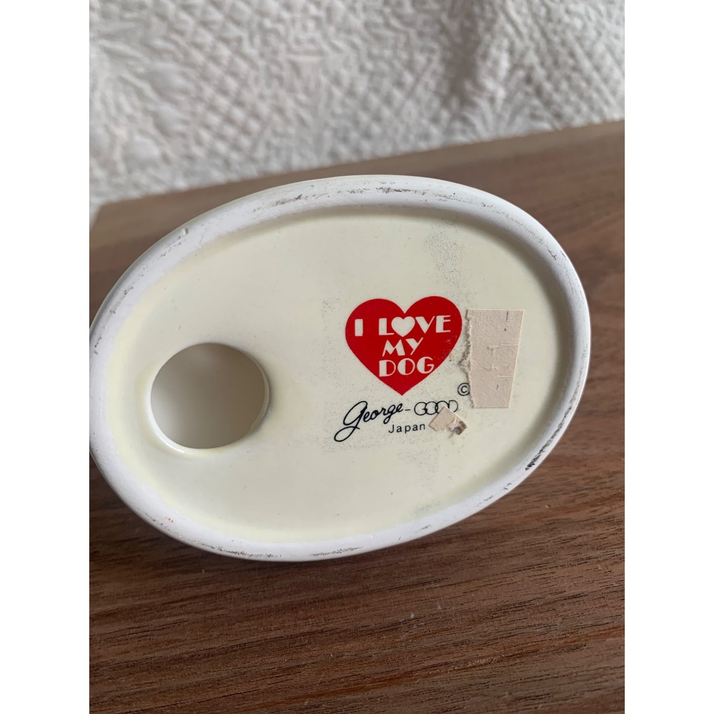 Vintage I Love My Dalmatian on a White Base by George Good Japan