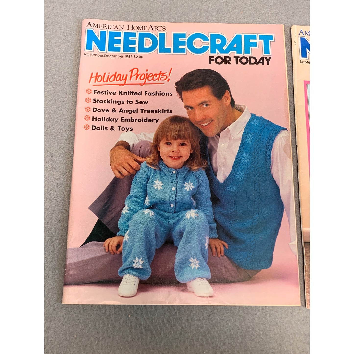 Vintage Needlecraft For Today Magazines 1987 Festive Holiday Projects & Classy School Clothes