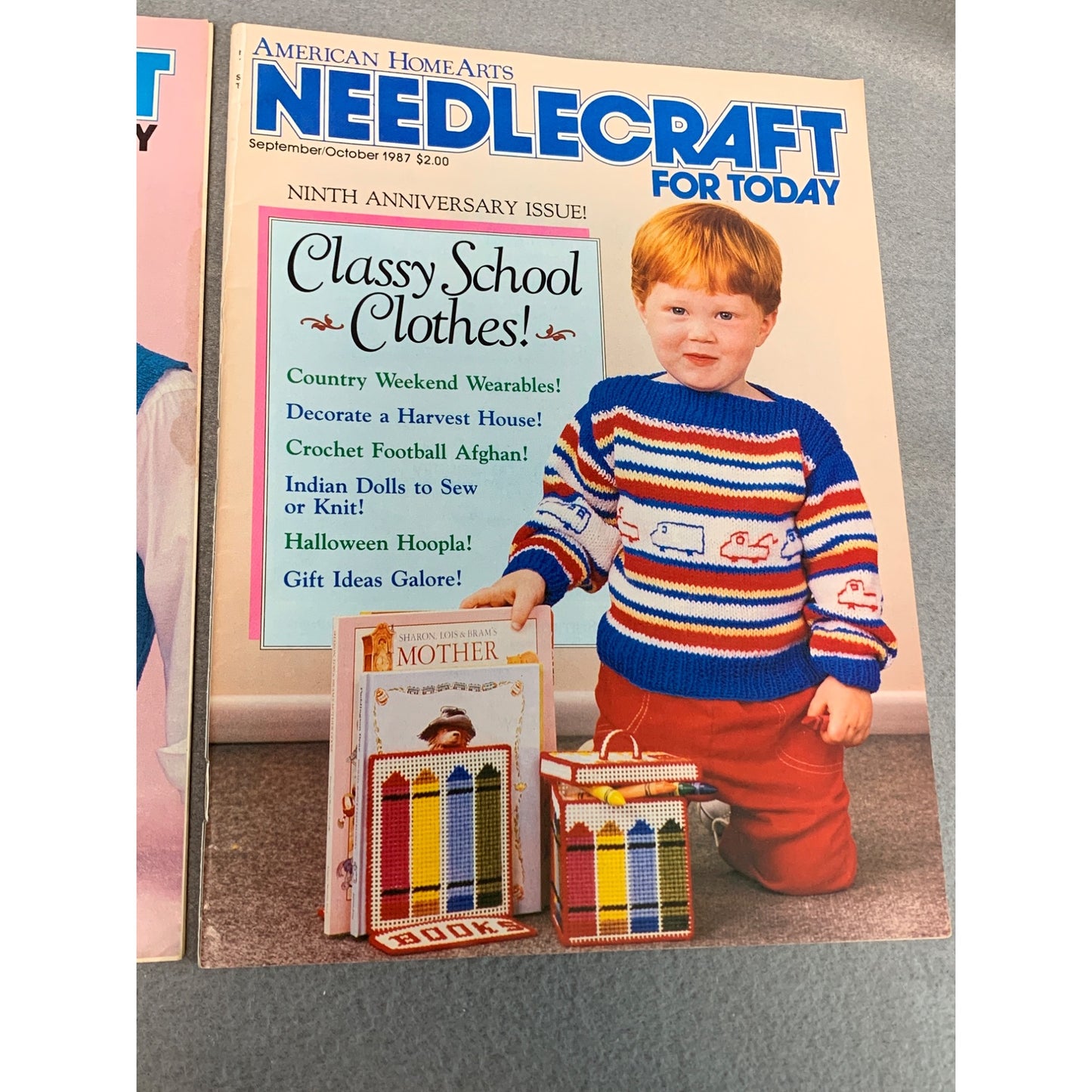 Vintage Needlecraft For Today Magazines 1987 Festive Holiday Projects & Classy School Clothes