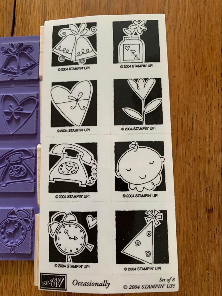 Stampin up Occasionally rubber stamp set