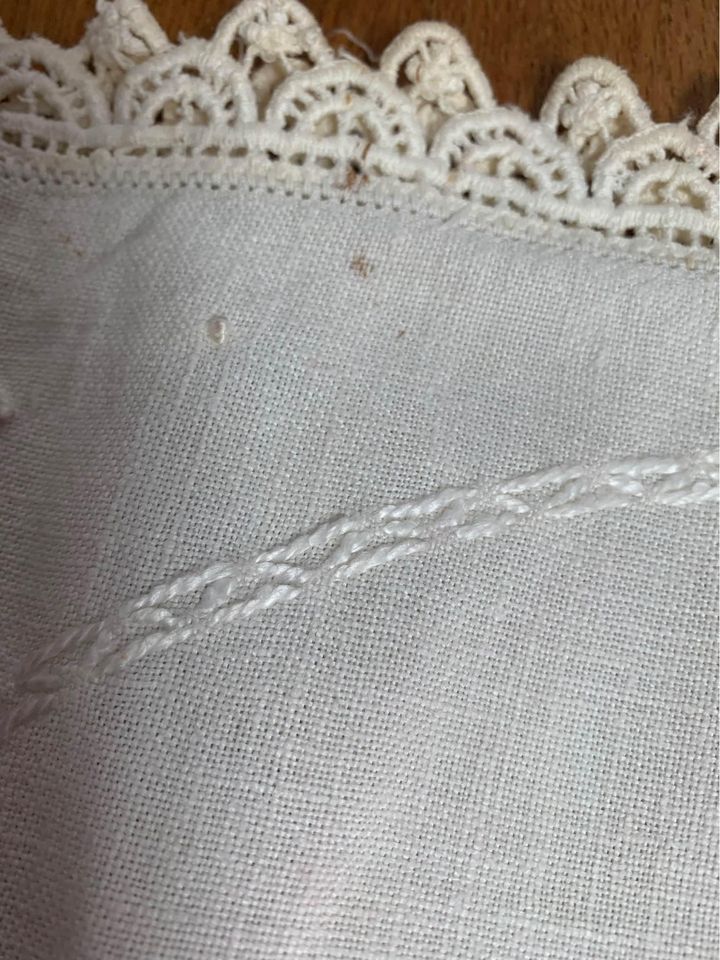 Vintage Hand embroidered table runner