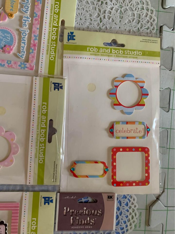 Rob and Bob Studio Handcrafted Stickers Embellishments For Scrapbooking #3gw