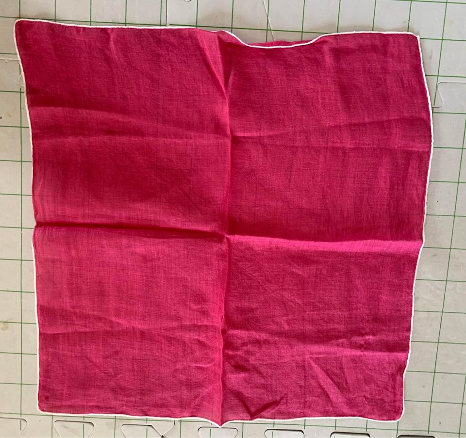 Vintage Blue & Pink Hankies Set #17p