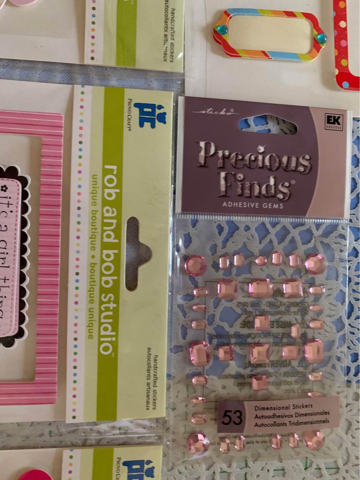 Rob and Bob Studio Handcrafted Stickers Embellishments For Scrapbooking #3gw