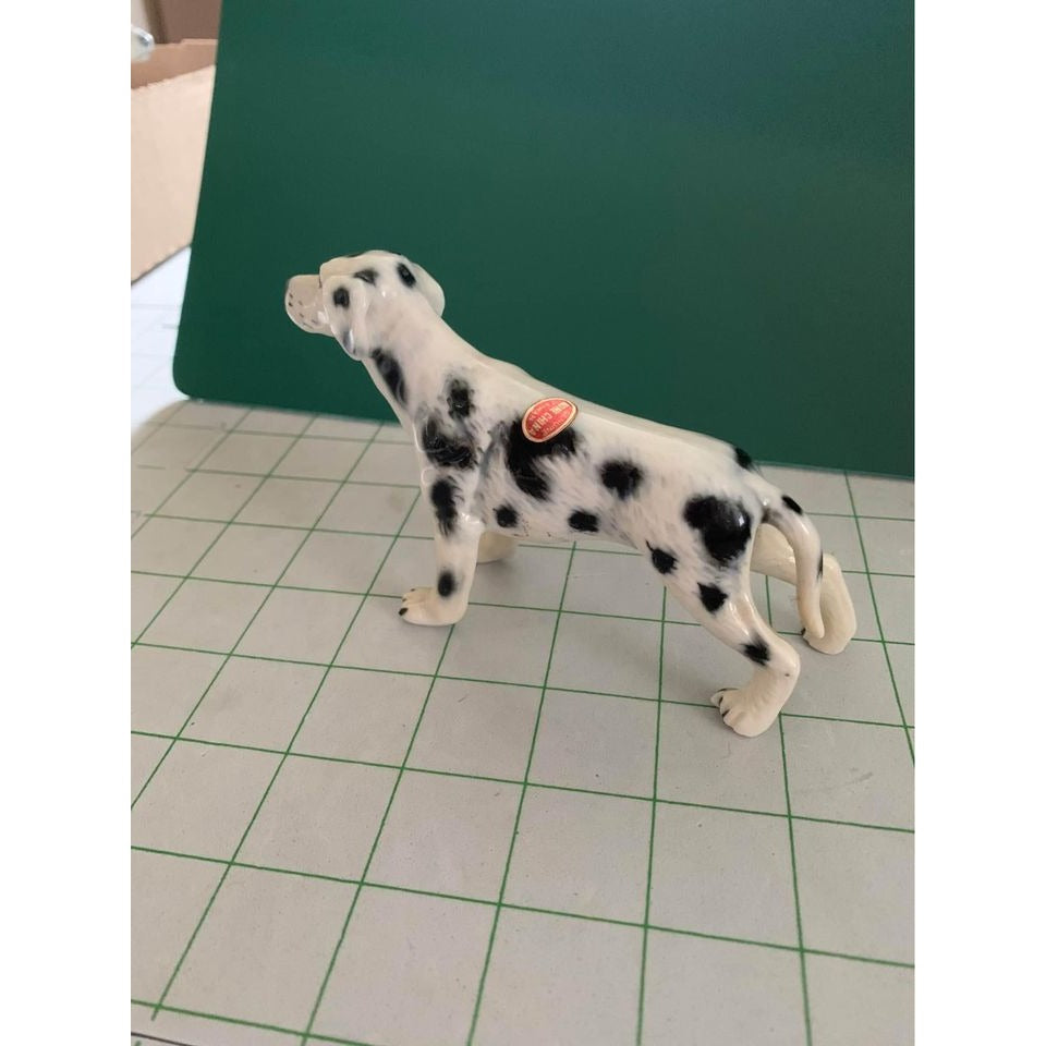 Vintage Dalmatian Dog Bone China Taiwan Figure