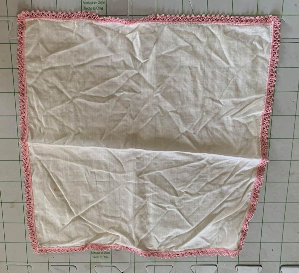 Vintage Blue & Pink Hankies Set #17p