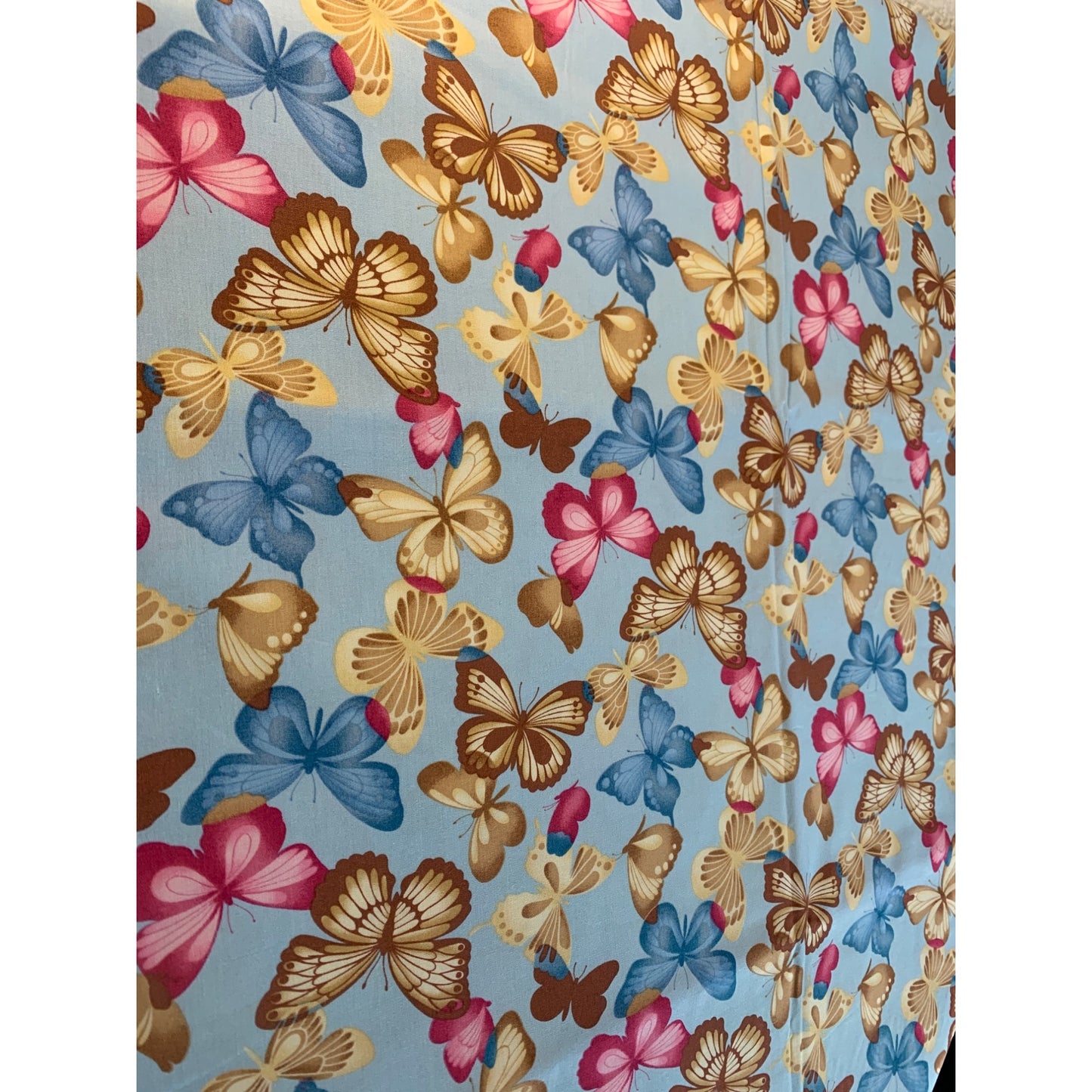 Hoffman California Screen print Butterflies Fabric 1yd and 30 inch long