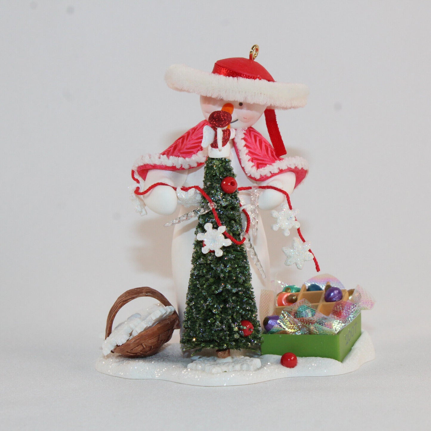 Hallmark Keepsake Decorating Snow Lady Christmas Ornament 2007