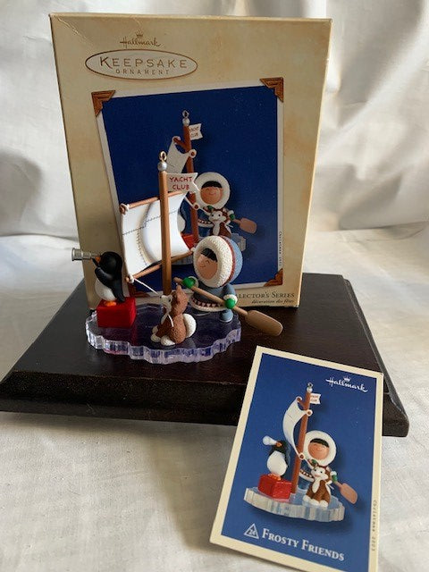 Hallmark Keepsake Frosty Friends all hands on deck Ornament with box