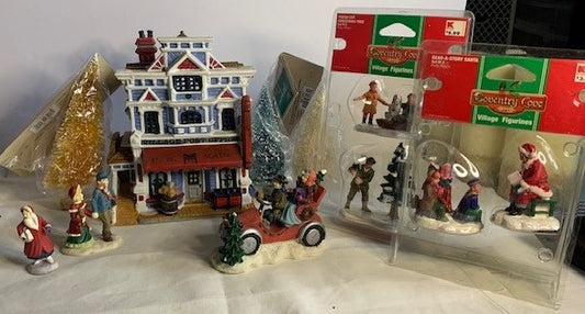 Christmas Village Post Office Set