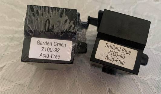 Stampin Up Ink Roller Cartridge Garden Green & brilliant blue