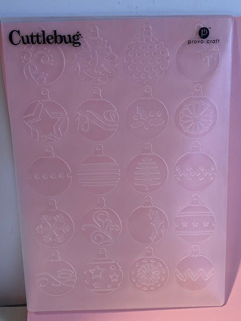 Cricut Cuttlebug Ornament Embossing folder