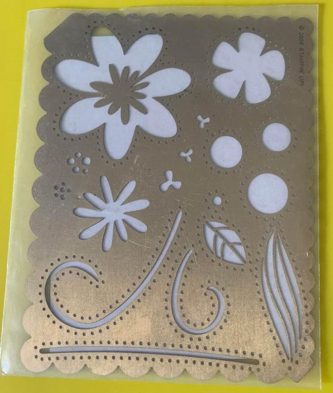 Stampin Up Classy Brass Embossing Stencil