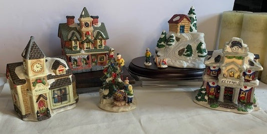 Cobblestone Corners Christmas Village set #2