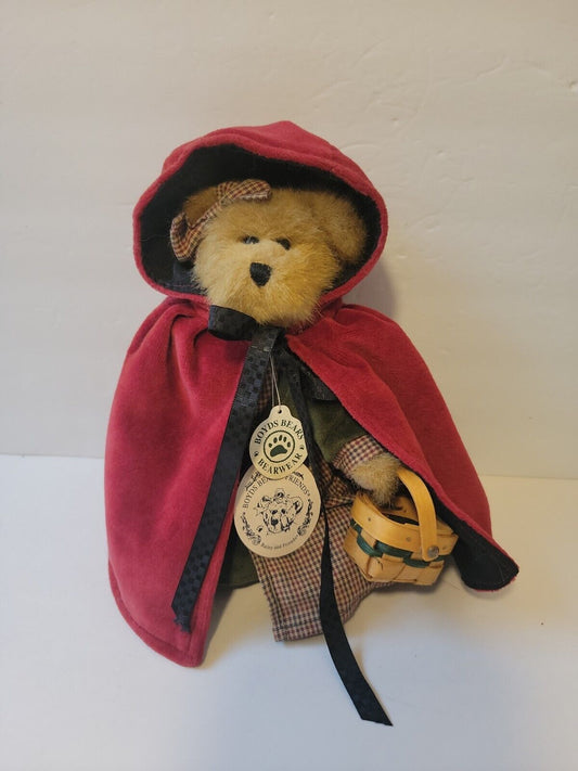 Boyds Bear Bailey Little Red Riding Hood 8" tall with tag