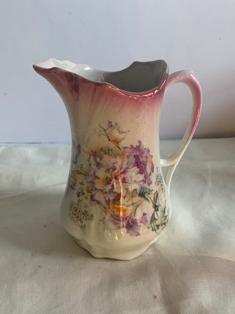 Vintage Flower pitcher Made in Germany 6 inch tall