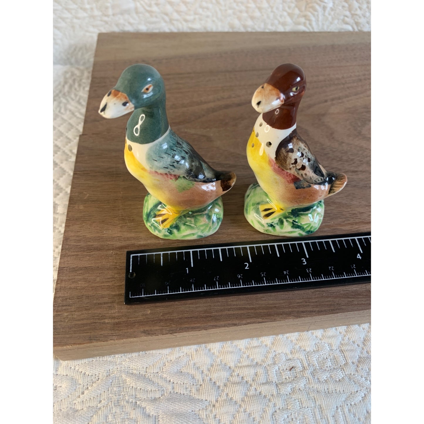 Vintage Mallard Duck Salt and Pepper S&P Shaker set