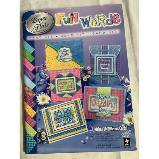 Hot off the Press Paper Flair Fun Words Card Kit