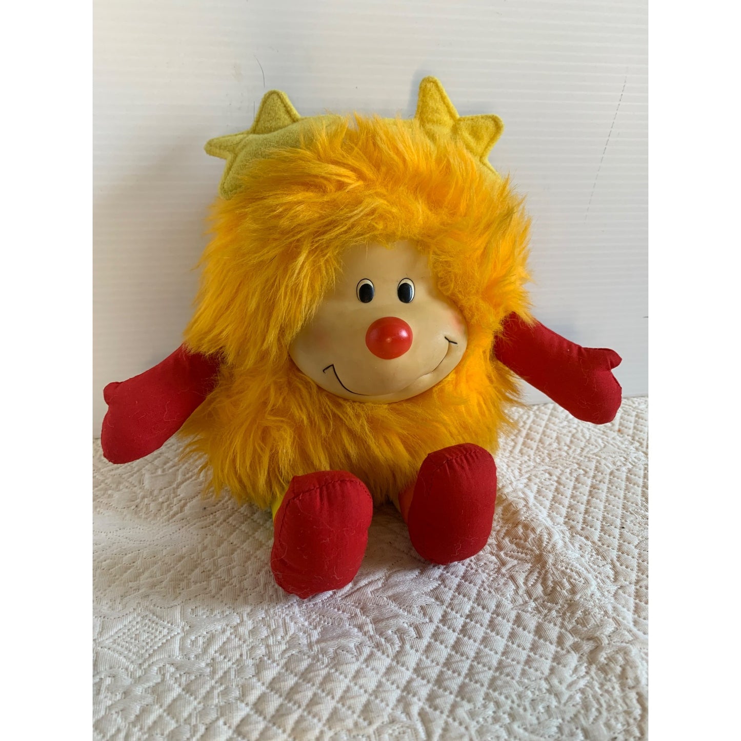 Vintage Plush Rainbow Brite Yellow Star Bright Sprite Hallmark Mattel 1983