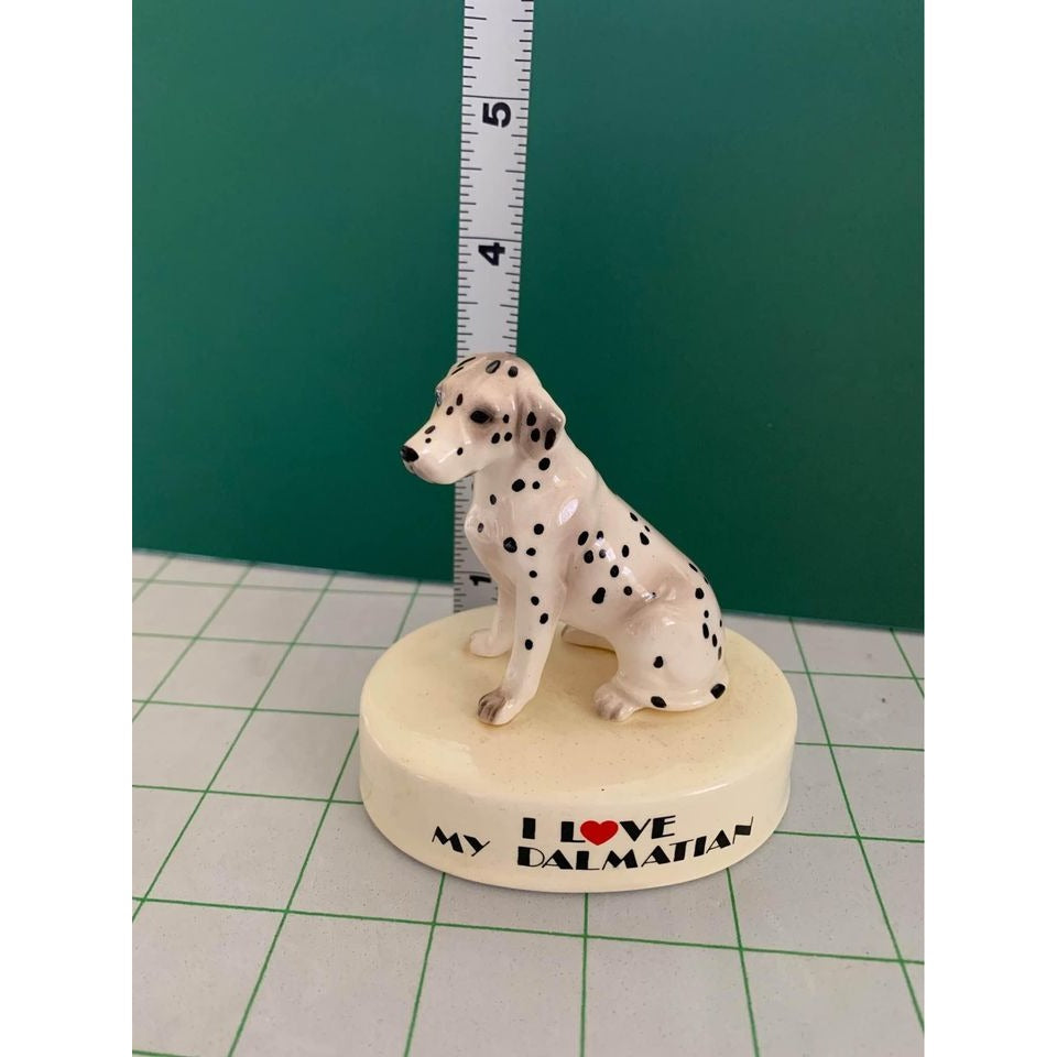 Vintage I Love My Dalmatian on a White Base by George Good Japan