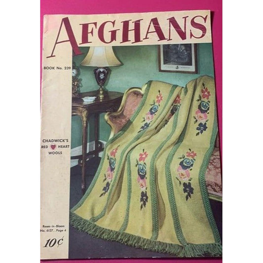 Afghans Chadwicks Red Heart Crochet Design Book 239