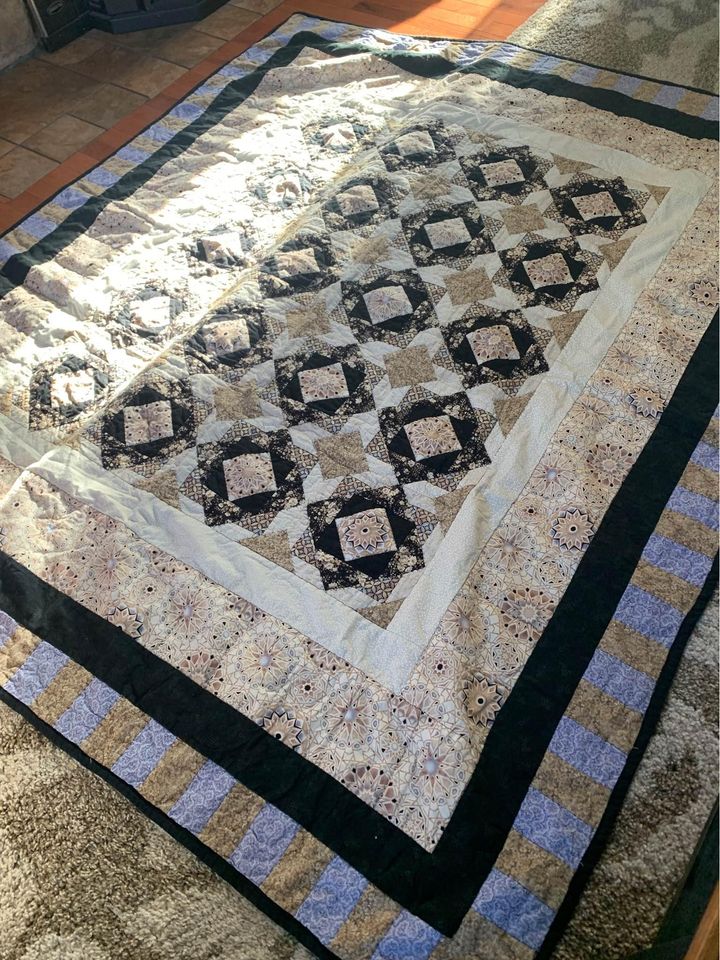 Handmade quilt 62” x 69”