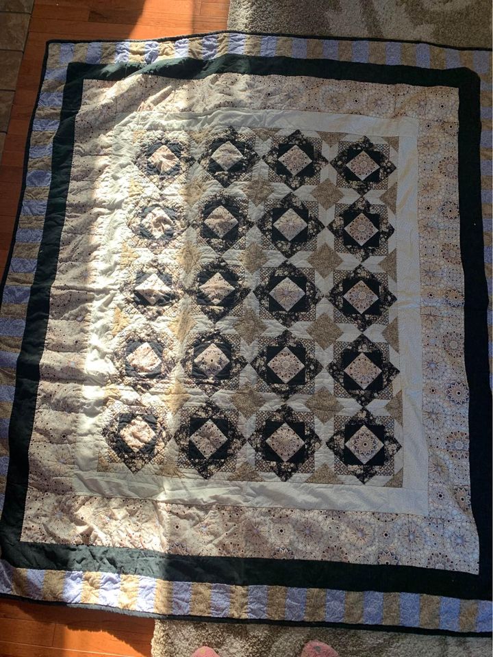 Handmade quilt 62” x 69”