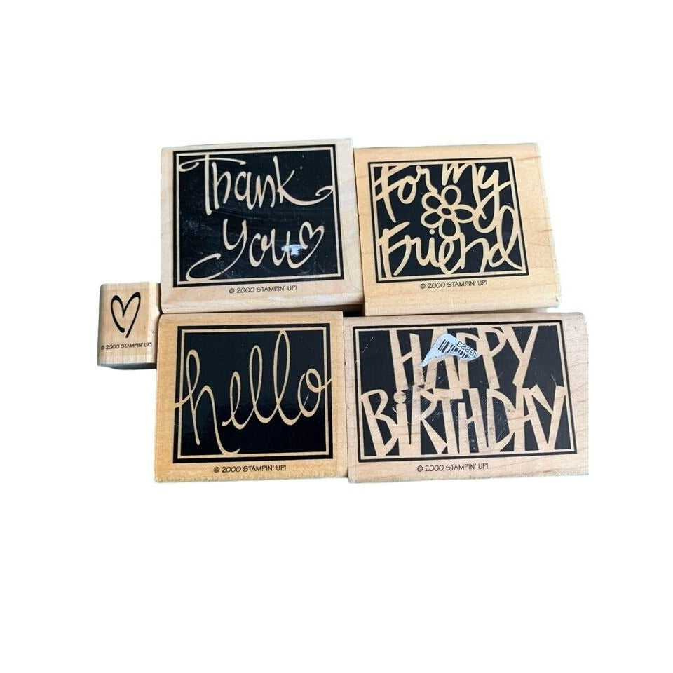 Stampin up Vivid Greetings Rubber Stamp Set