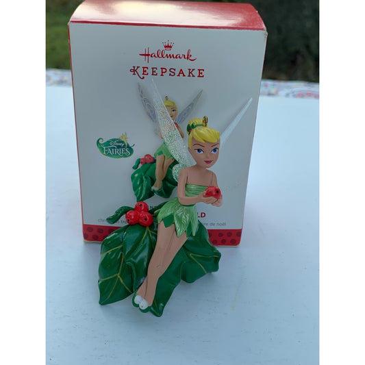 Hallmark Keepsake Ornament 2013 Tinker Bells World Disney Fairies Holly Leaves