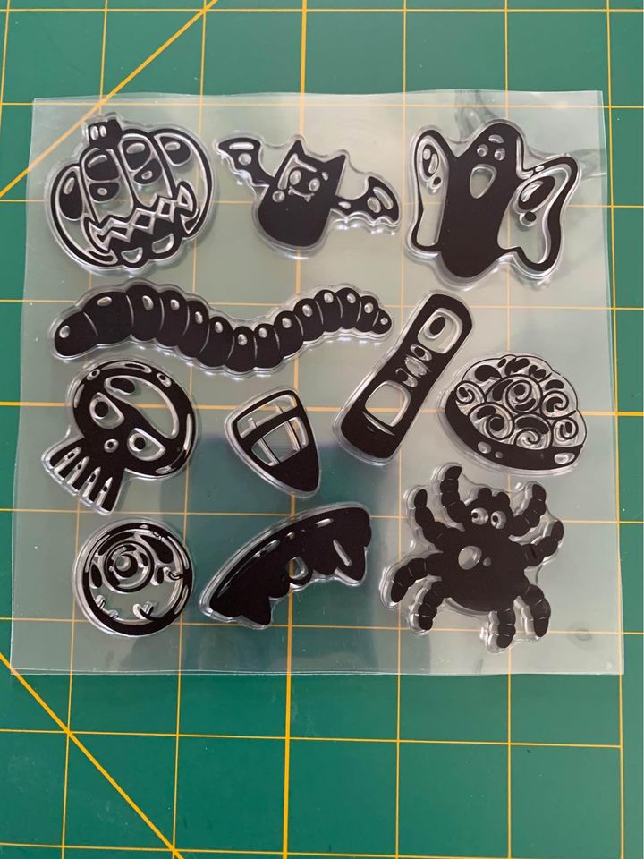 Halloween clear Cling Stamps