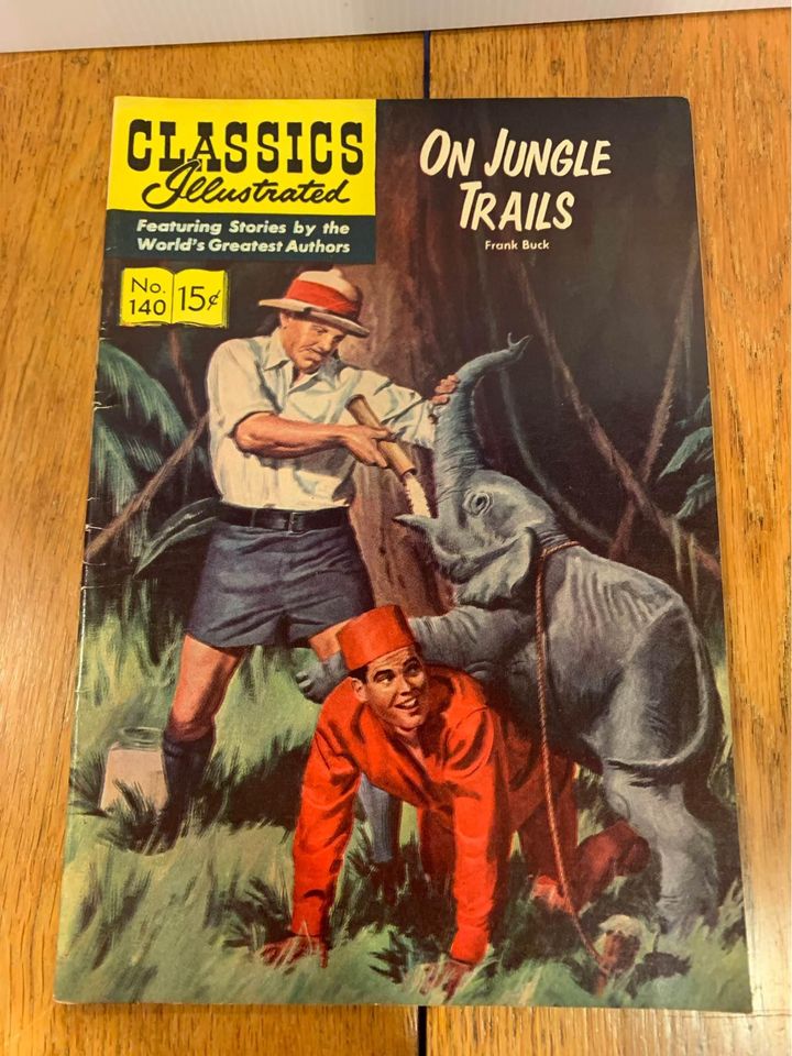 Classics Illustrated On Jungle trails No 140