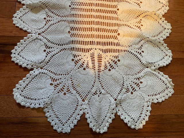 Vintage Crocheted Runner Doily #43