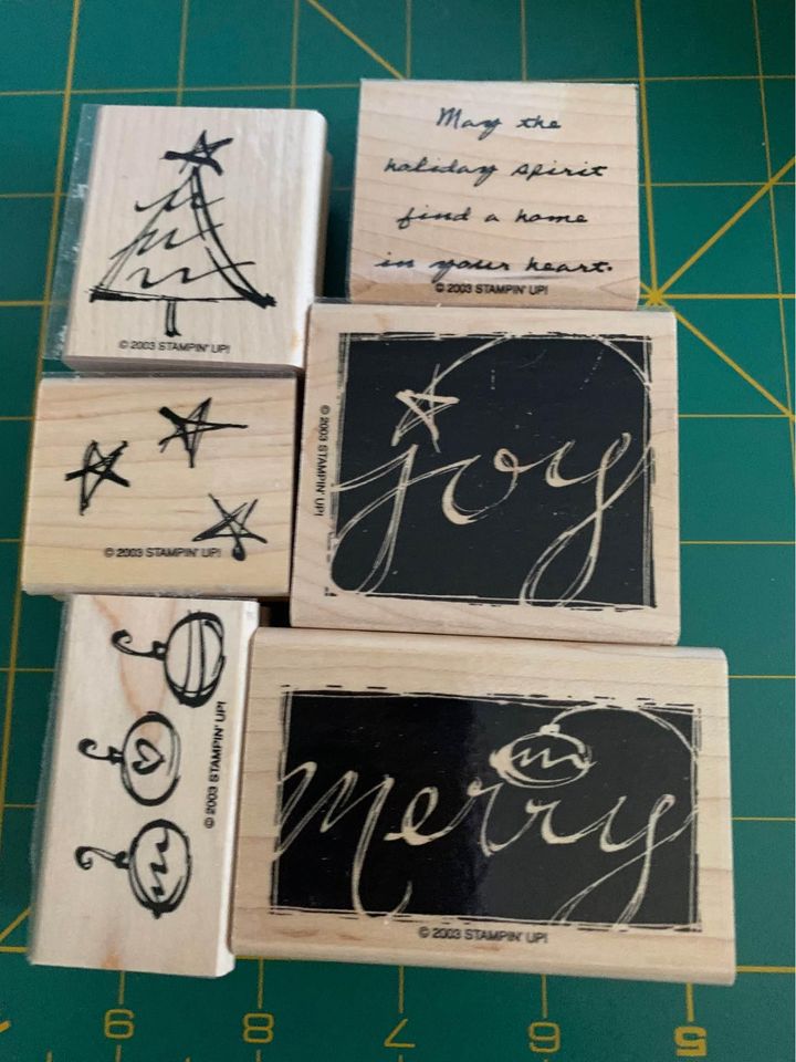 Stampin up Holiday Spirit Rubber Stamp Set