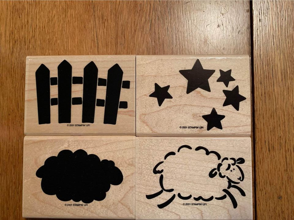 Stampin Up Counting Sheep rubber stamp set