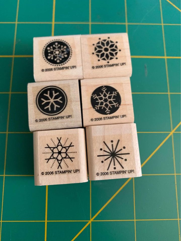 Stampin up Snow Flurries Rubber Stamp Set