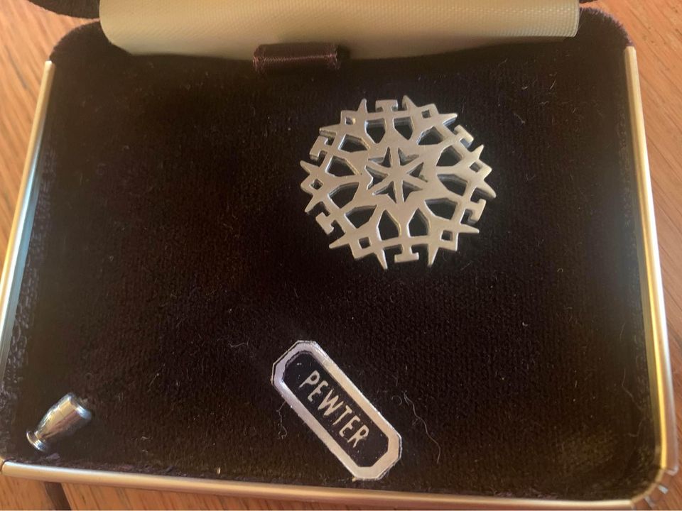 Pewter snowflake pin by Kelly Waters