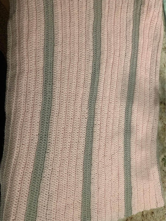 Handmade crocheted baby blanket