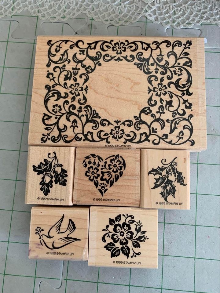 Stampin Up Victorian Frame Rubber Stamp Set