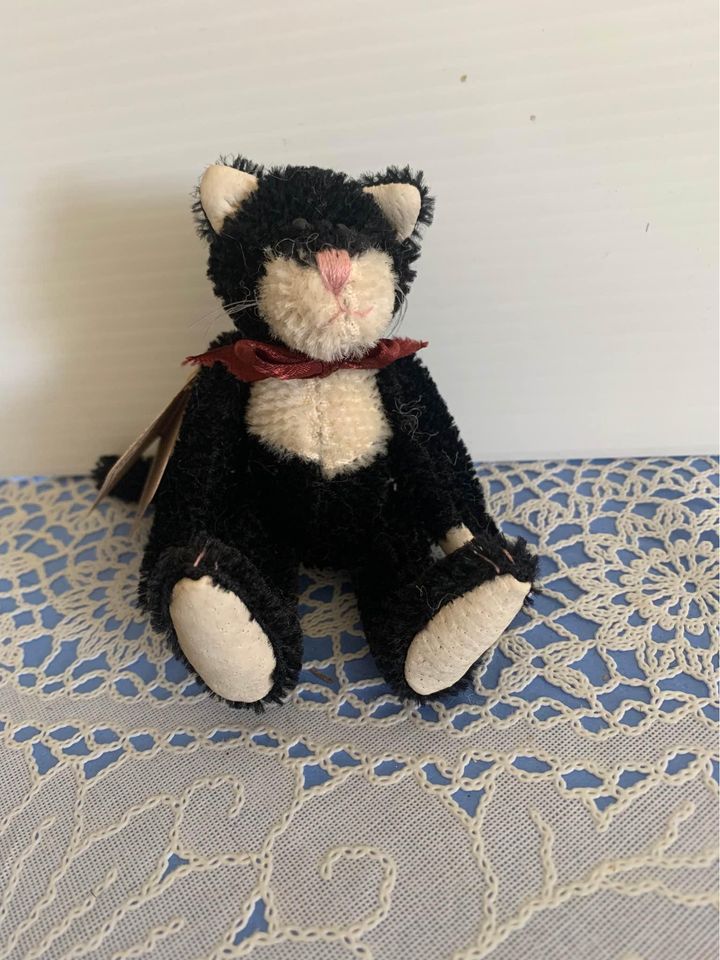 Boyds Mohair mini Armstrong Cattington Cat 4.5”