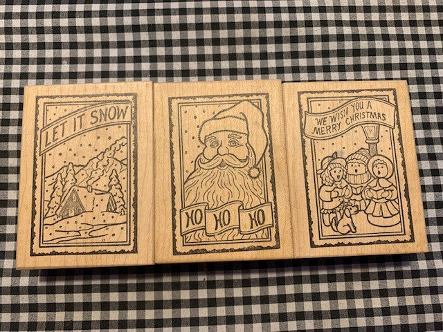 Let it Snow rubber stamp set #22