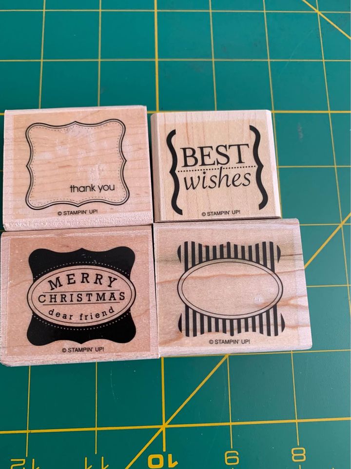 Stampin up cute & Curly Rubber Stamp Set