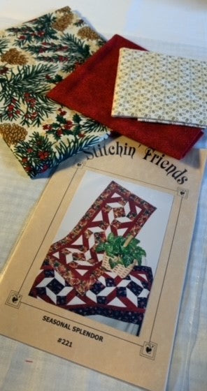 Seasonal Splendor by Stitchin Friends Quilt Cotton Fabric kit