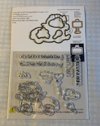 Let’s go clear stamps with coordinating metal dies